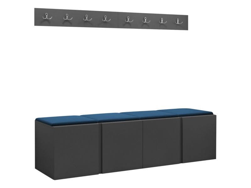 Garderoba MIRJAN 24 Orion VII grafit + granatowy 1 kpl.