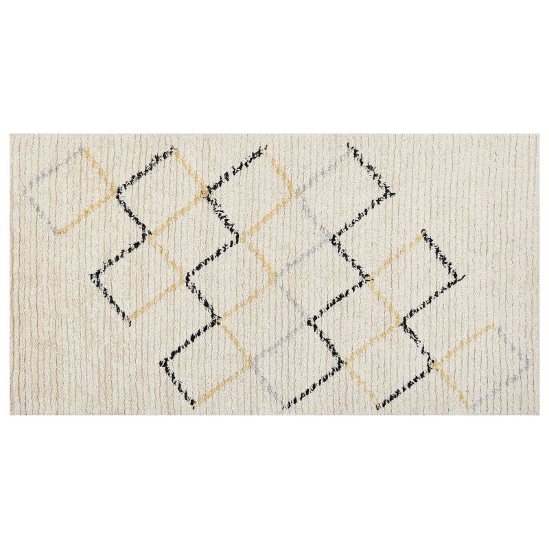 Dywan Tezpur Beżowy 80 x 150 cm Bawełna 1 szt.