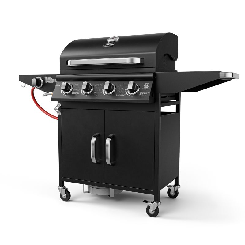 Grill Gazowy Koler Relish V2 Czarny Nierdzewny 5 Palników 16kW 2 Ruszty + Pokrowiec 1 szt.