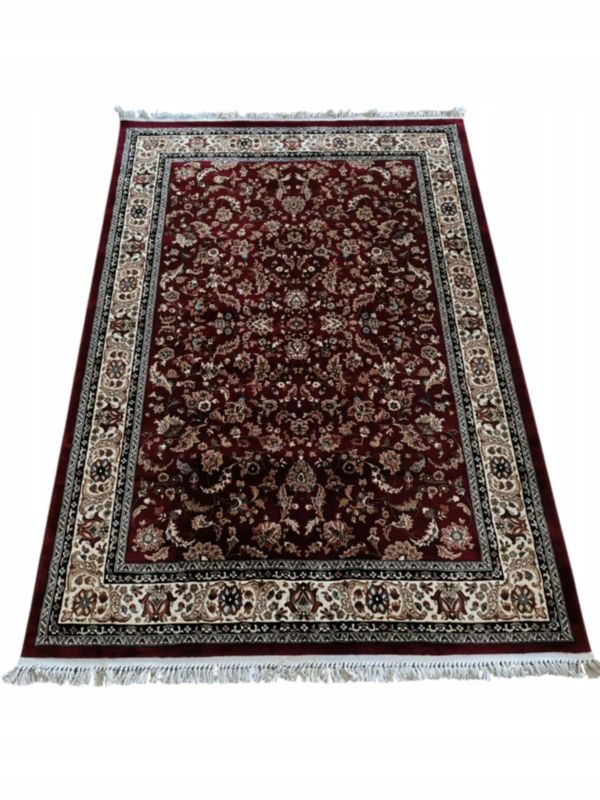 Dywan Seta HALI tradycyjny do salonu 160x230cm, klasyczny kremowo czerwony wzór 1 szt.