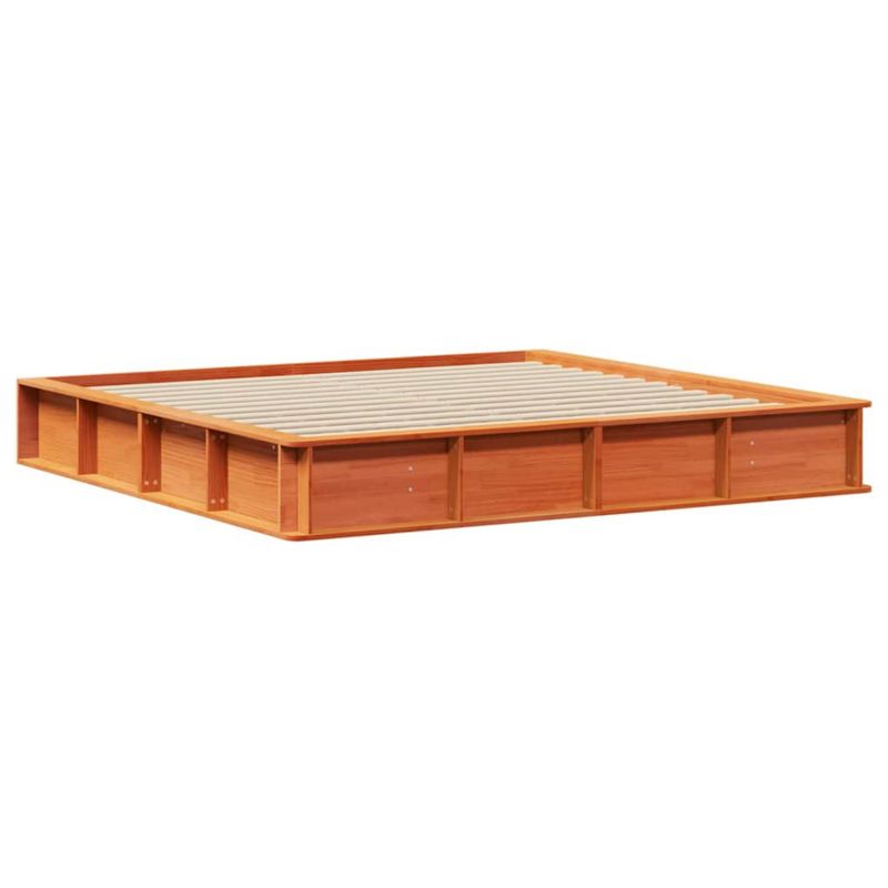 Rama łóżka WaszeMeble 180x200 cm Woskowy brąz sosna WM-3385708 1 szt.