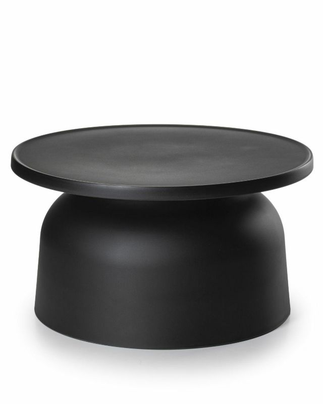 Minimalistyczny stolik OTTO2 HowHomely czarny 37 cm 1 szt.