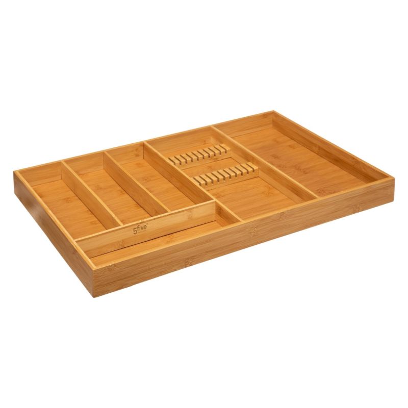 Organizer na sztućce do szuflady 5five Simply Smart bambusowy 58x38x5 cm 1 szt.