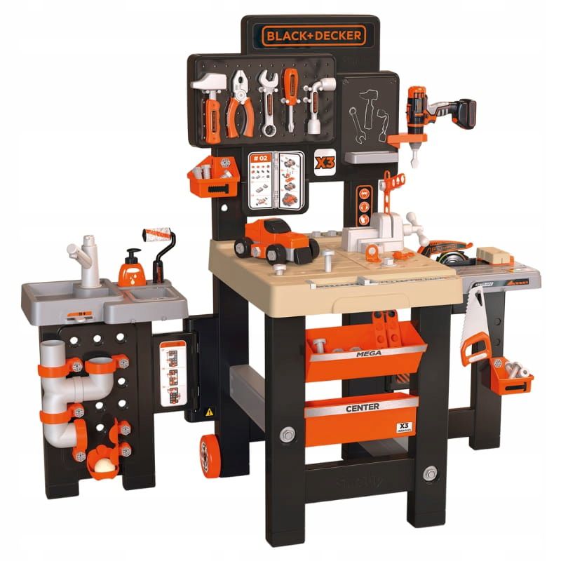 Warsztat zabawkowy Smoby Black & Decker z akcesoriami 1 kpl