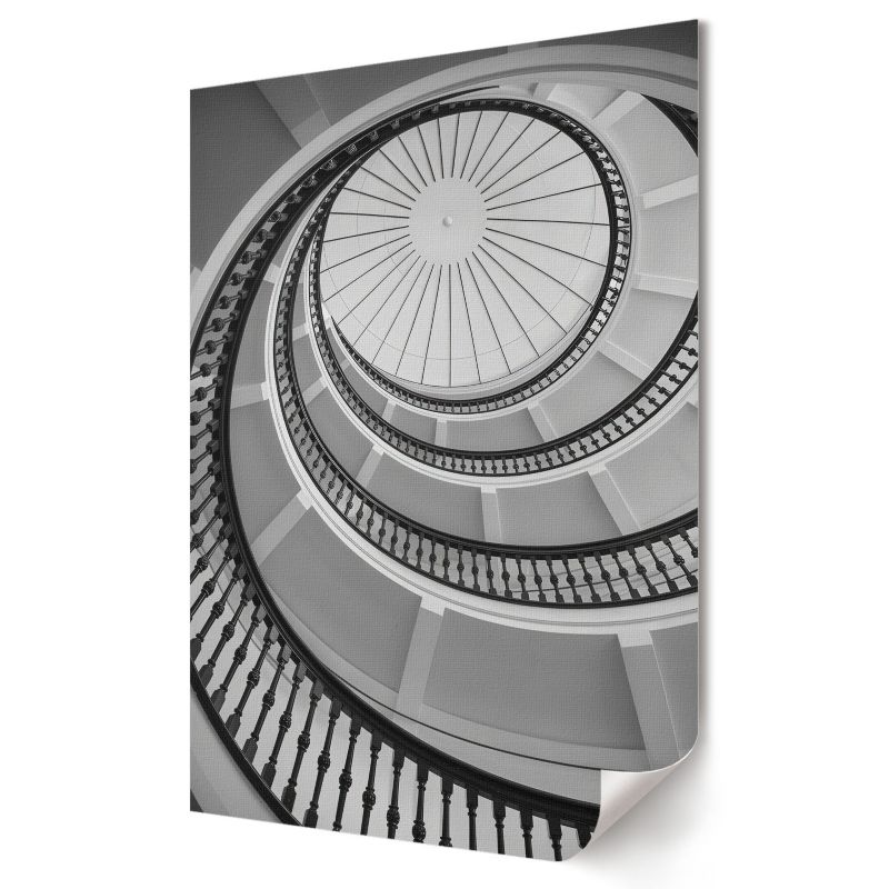 Plakat Wallfluent Format A3 Spiralne schody Kolektyw Visual Echo 1 szt.