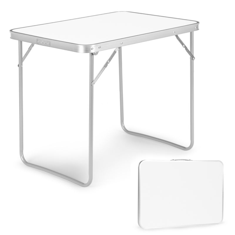 Stolik turystyczny MultiGarden składany blat 80x60 cm biały 1 szt.