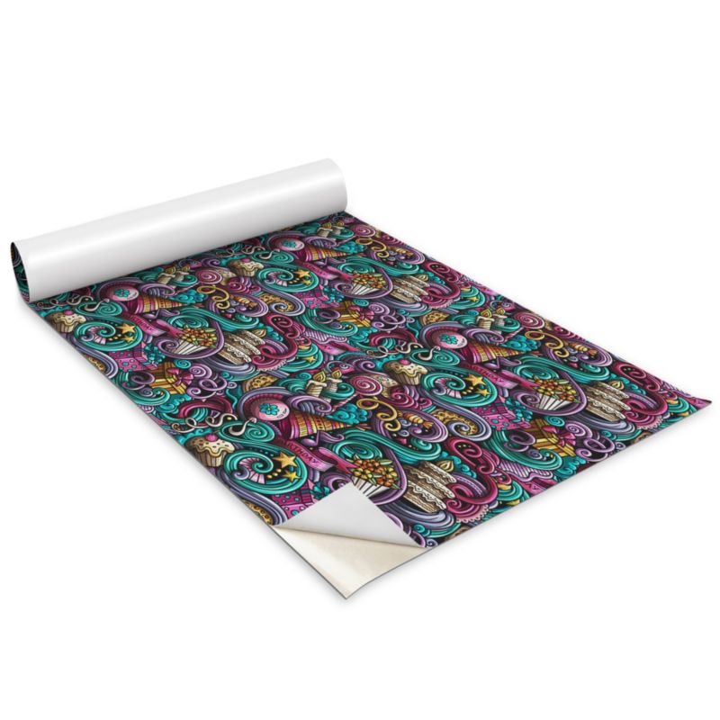 Okleina Na Szafki Kuchenne Wallfluent 100x50 cm Abstrakcyjne akcesoria urodzinowe Okleina Do Mebli DIY 1 rol.