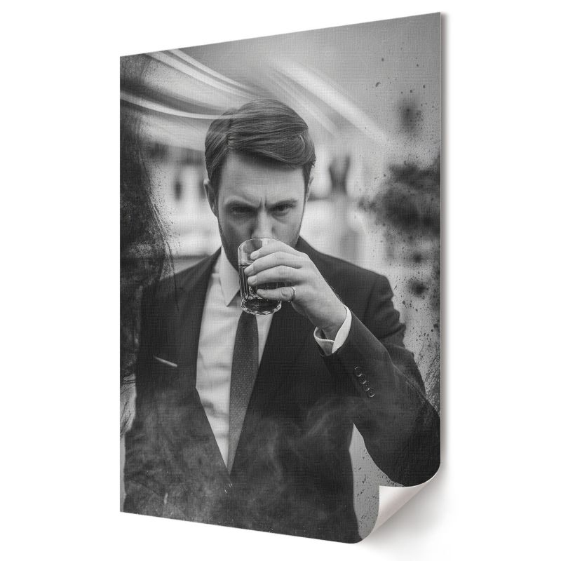 Plakat Wallfluent Format A3 Tajemniczy gentelman Artysta Felix "Trace" Brand 1 szt.