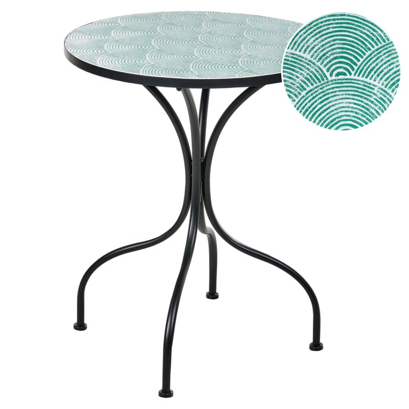 Stolik bistro Anapo 60 cm 60 cm Metal Czarny 1 szt.