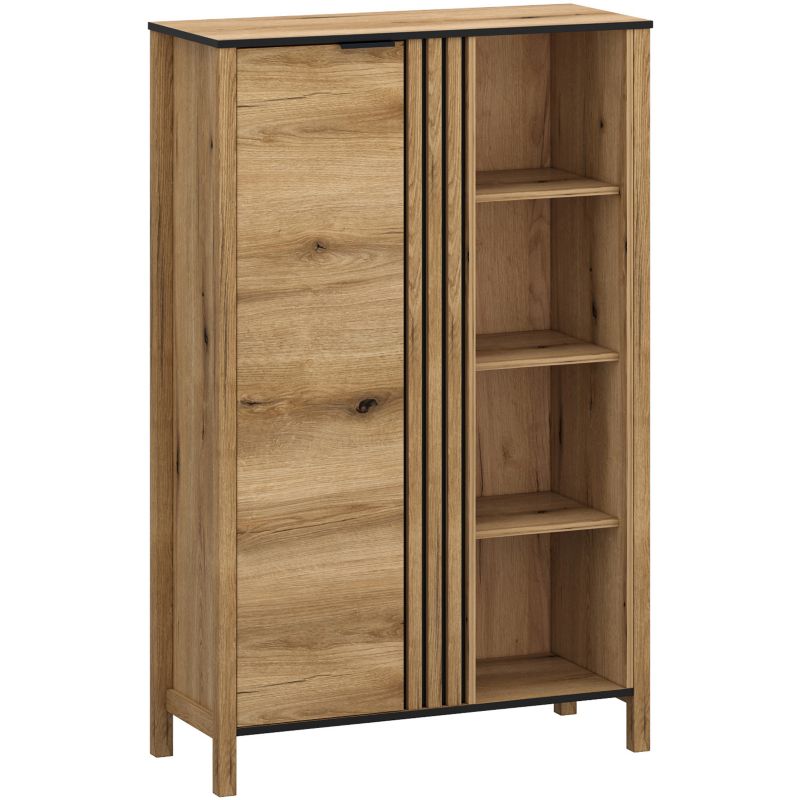 Regał Mebel Elite VERVE do salonu 99 cm Drewniany Dąb Evok 1 szt