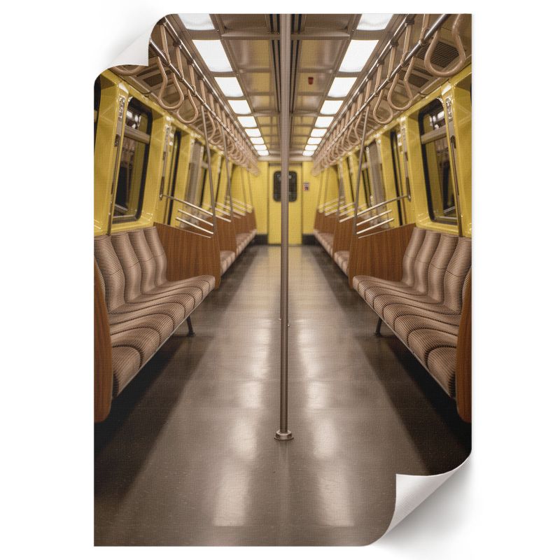 Plakat Do Salonu ArtPrintCave 59,5x84 cm Żółte metro Hela 1 szt.