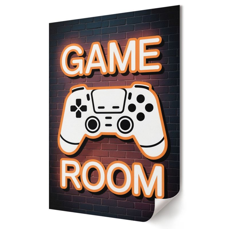 Plakat na płótnie Wallfluent Format A1 Neonowy kontroler Artysta Jakub Woźniak 1 szt.