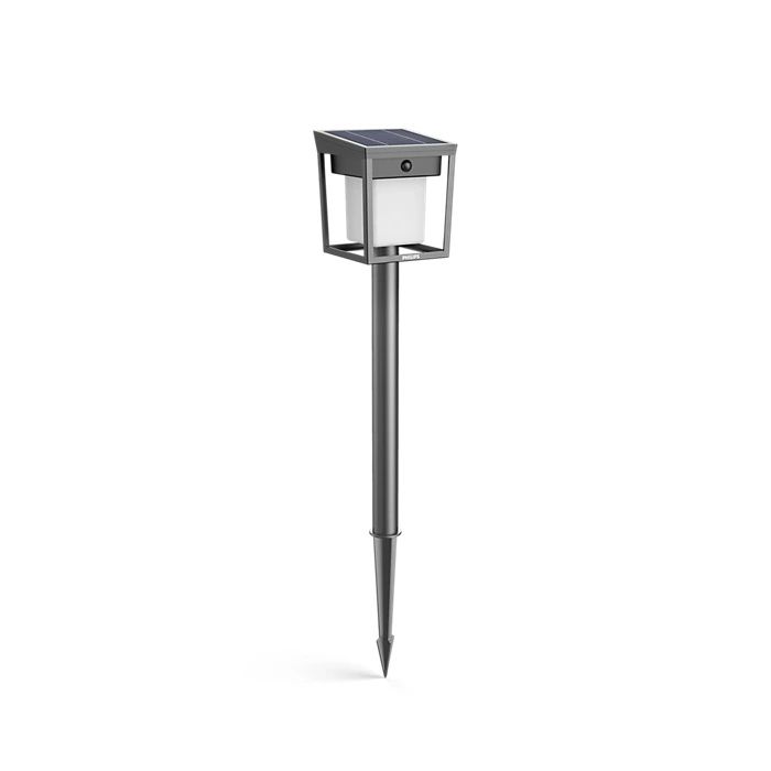 Lampa Ogrodowa Philips Solarna Zewnętrzna Słupek Wbijana 69cm LED 1.5W 250lm 3000K IP44 z Czujnikiem Ruchu i Zmierzchu 1 szt.