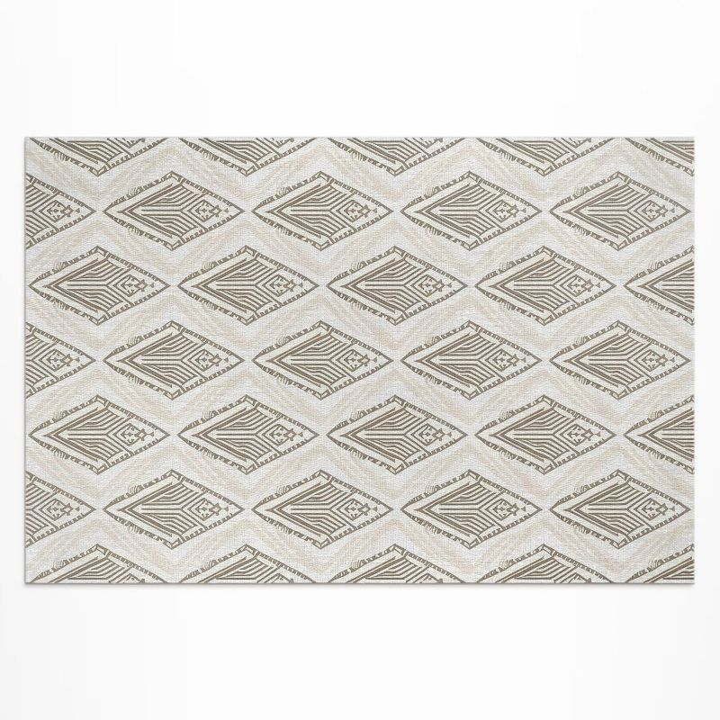 Winylowy Chodnik Zewnętrzny Wallfluent 140x210 cm Regularne ornament wzór geometryczny 1 szt.