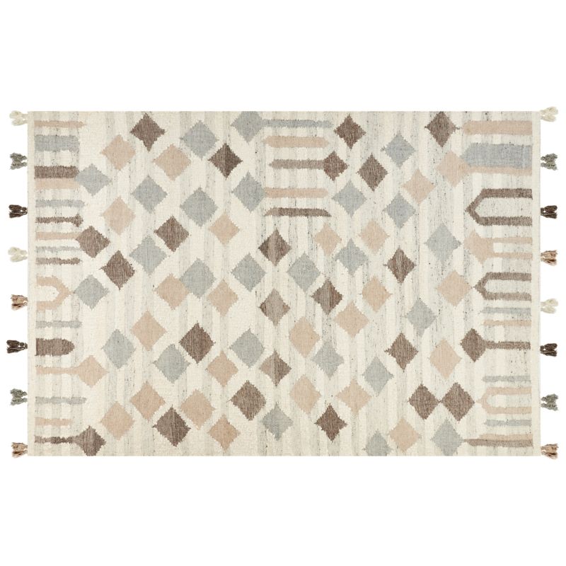 Dywan Kaghtsrashen Beżowy 200 x 300 cm Wełna Kilim 1 szt.