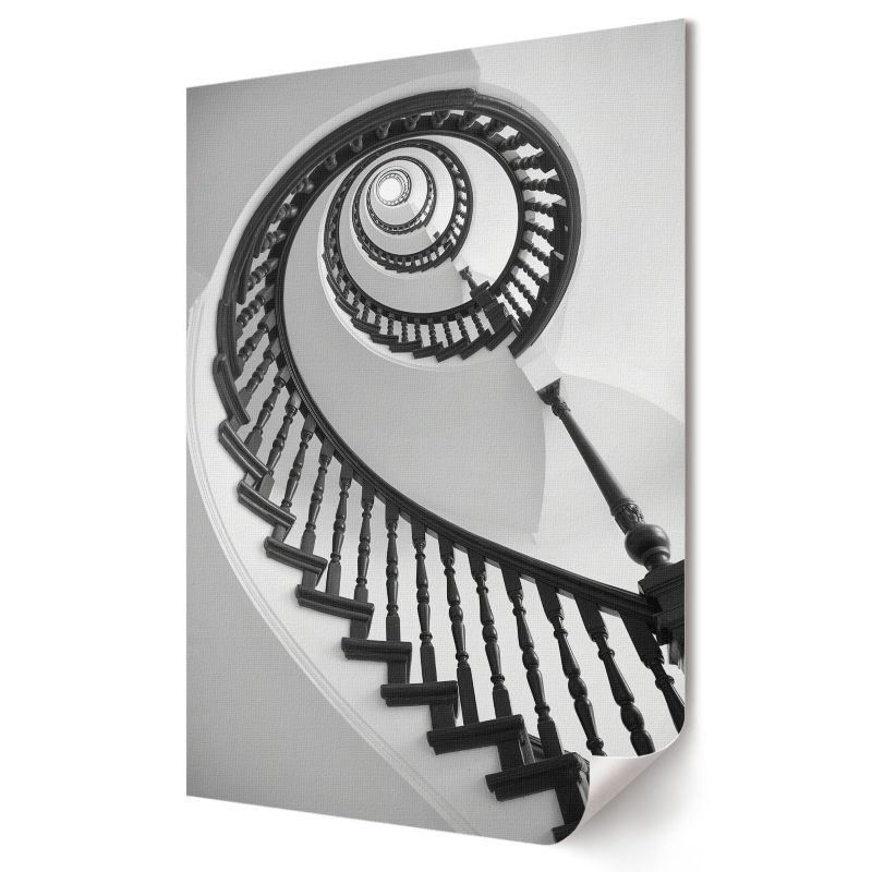 Plakat Wallfluent Format A4 Spiralne schody Kolektyw Visual Echo 1 szt.