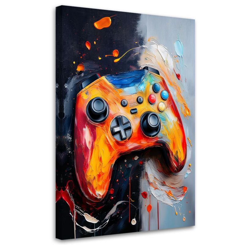 Obraz na płótnie Feeby Gaming Kontroler Konsola 80x120cm 1szt