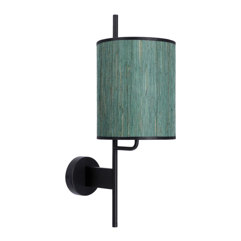 Kinkiet zielony abażur Candellux Bendi czarno-zielony 1xE27x40W IP20 wym:51x31x18cm - 1 szt.