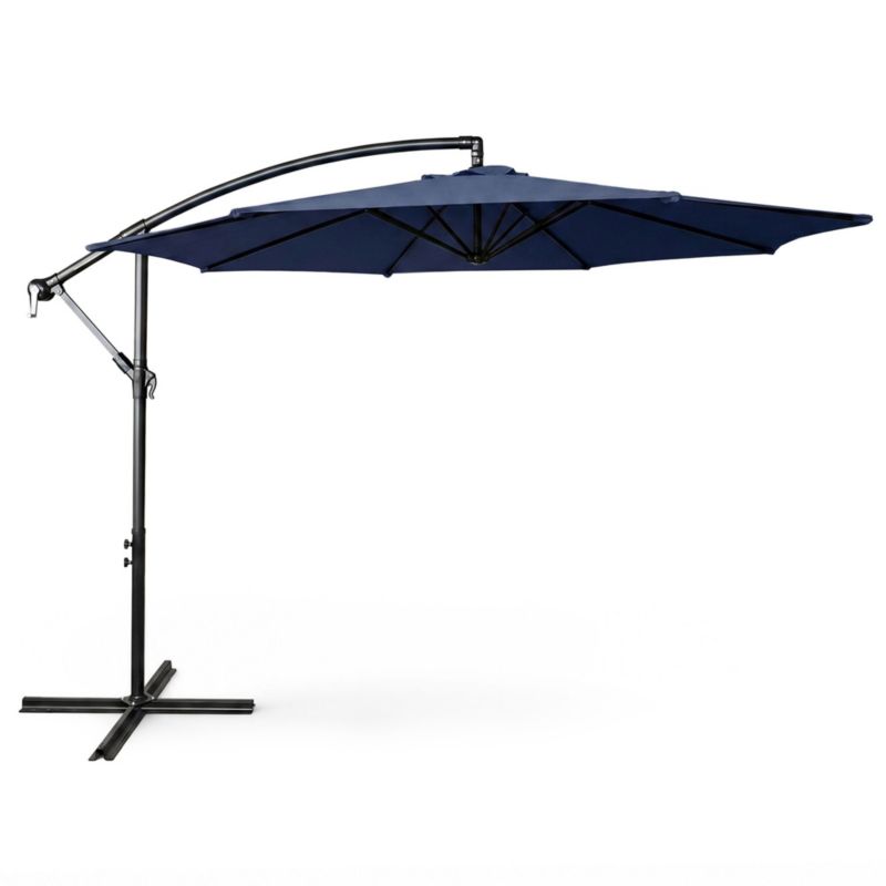 Parasol ogrodowy Aster ochrona UV w kolorze ciemnoniebieskim waga 12,1 kg wymiary 300x300x245 cm 1 szt.