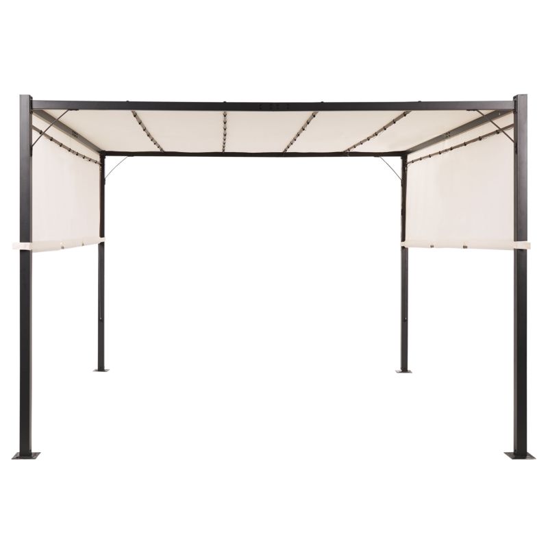 Pawilon ogrodowy LED Parga Metal 310 cm 310 cm Beżowy 1 szt.