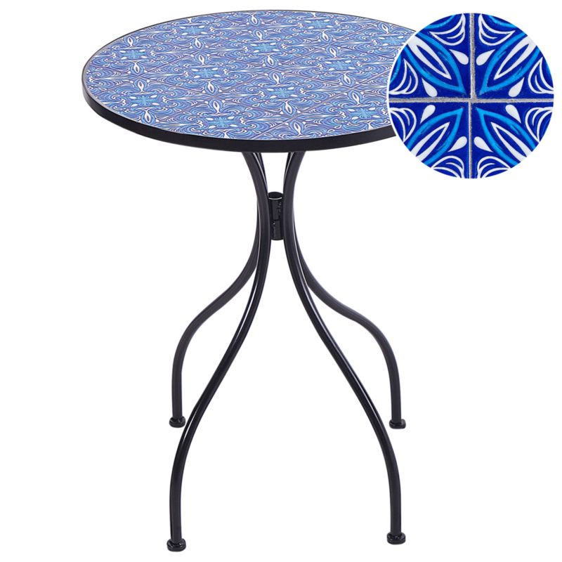 Stolik bistro Cigliano 60 cm 60 cm Metal Czarny 1 szt.
