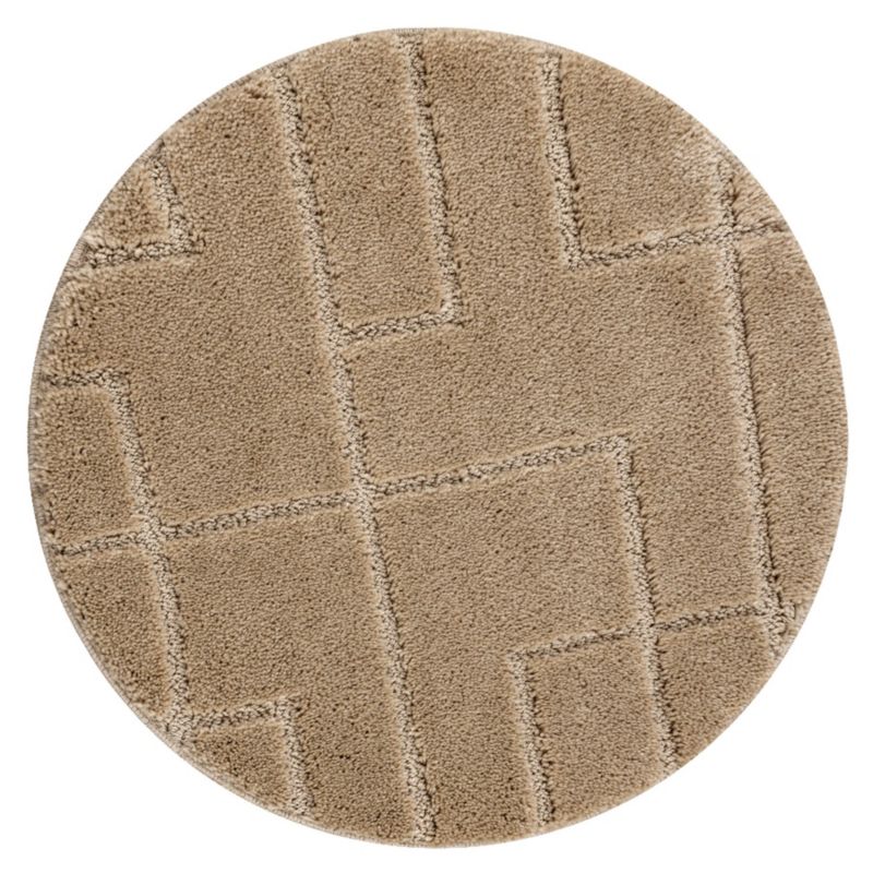 Dywanik łazienkowy Dywaniki łazienkowe RugsX koło 67 cm beż KPL341 1 szt.