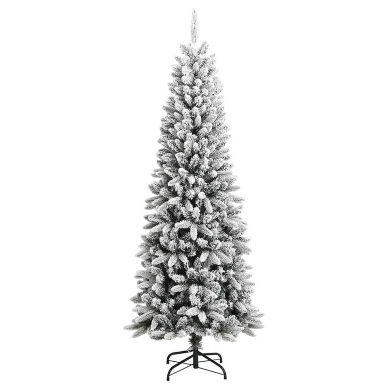 Choinka sztuczna VidaXL pokryta śniegiem 240 cm biały 1 szt.