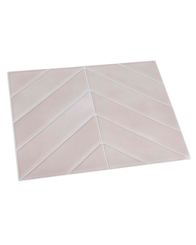 Kafelki ścienne samoprzylepne płytki Mazovia 29 x 22,8 cm odporne na zachlapania, geometryczne Różowe 10 szt.