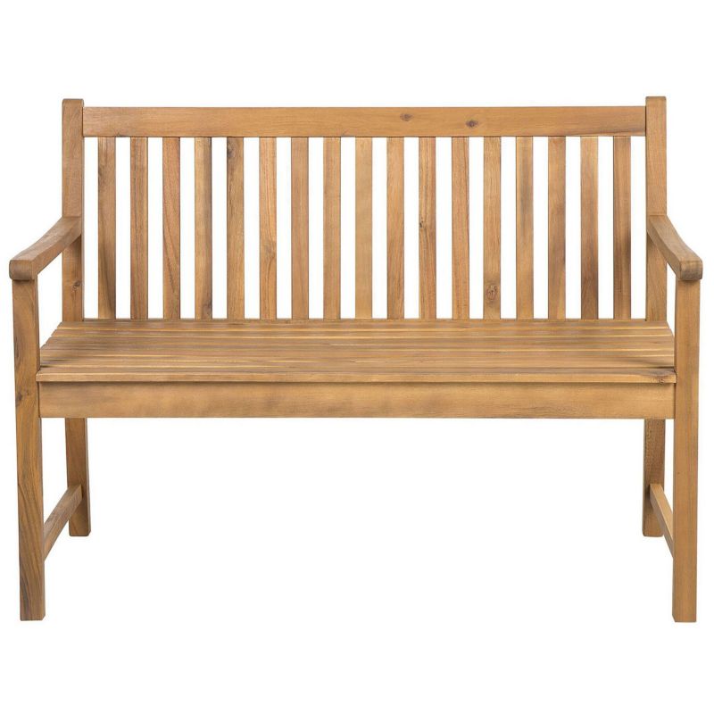 Ławka ogrodowa Vivara 120 cm Certyfikowane drewno akacjowe Jasnobrązowy 1 szt.