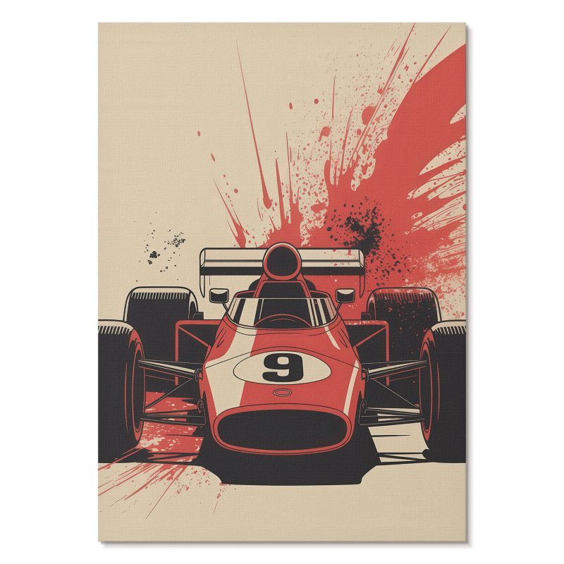Nowoczesny Plakat na Płótnie Tulup 29,7x42 cm (A3) Wyścigi emocje Do salonu, biura, 1 szt.