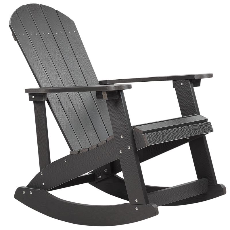 Fotel bujany ogrodowy Adirondack Ciemnoszary 1 szt.