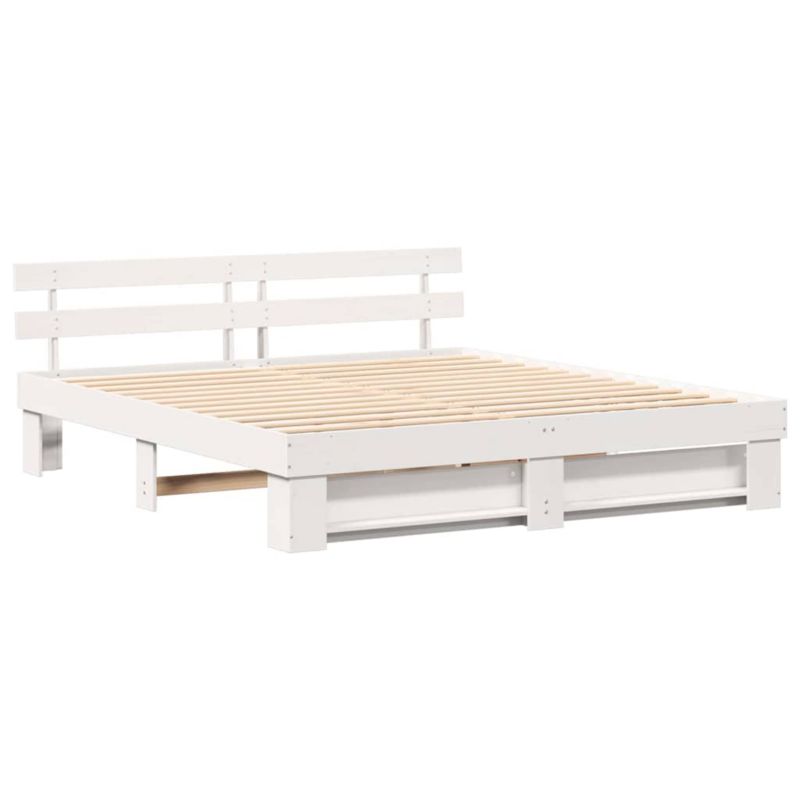 Rama łóżka WaszeMeble 180x200 cm Biały sosna WM-3385674 1 szt.