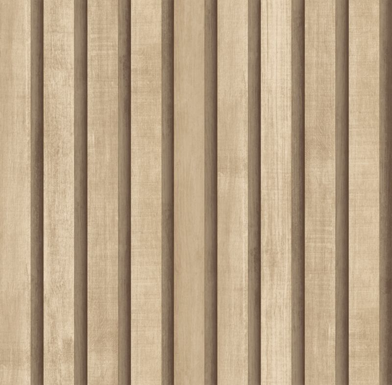 Tapeta Sanders & Sanders drewniane panele ścienne 3d beżowym 53 cm x 10 m - 1 rol.