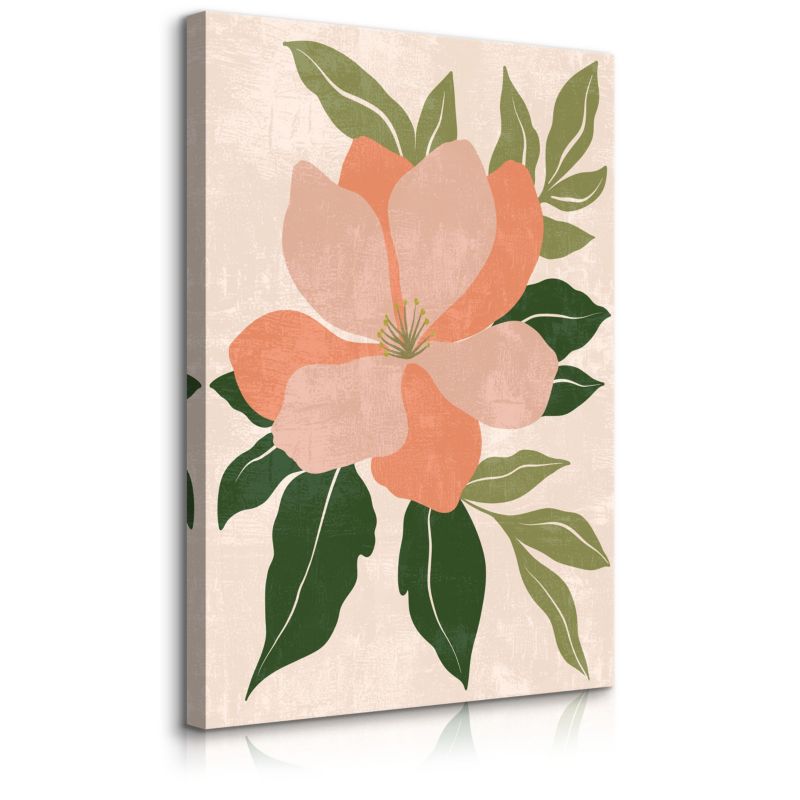 Obraz Muralo Do Salonu Tropikalny Kwiat Natura Styl Boho Minimalizm 30x40 cm 1 szt.