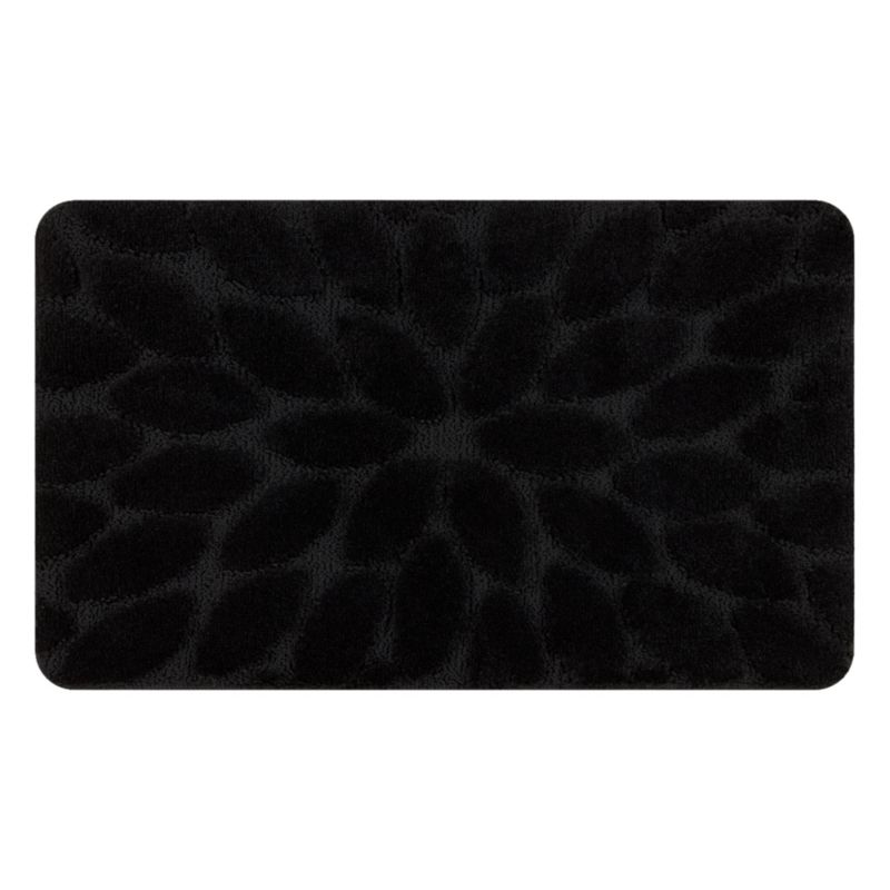 Dywanik łazienkowy Dywaniki łazienkowe RugsX 50x80 cm czarny KPL251 1 szt.