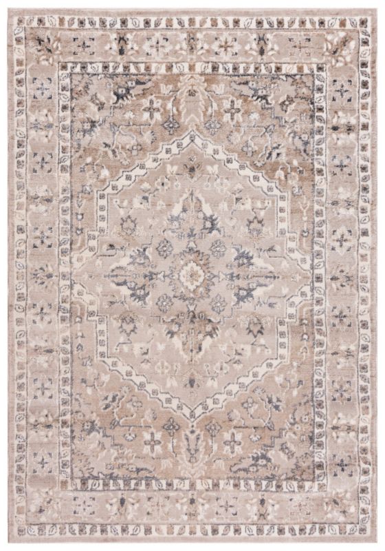 Dywan orientalny, ramka 80x150cm Siena Fiore Mazovia - beżowy, kremowy, na ogrzewanie podłogowe, 1szt.