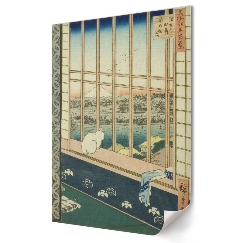 Plakat canvas Wallfluent Format A1 Pola ryżowe Asakusa Artysta Utagawa Hiroshige 1 szt.