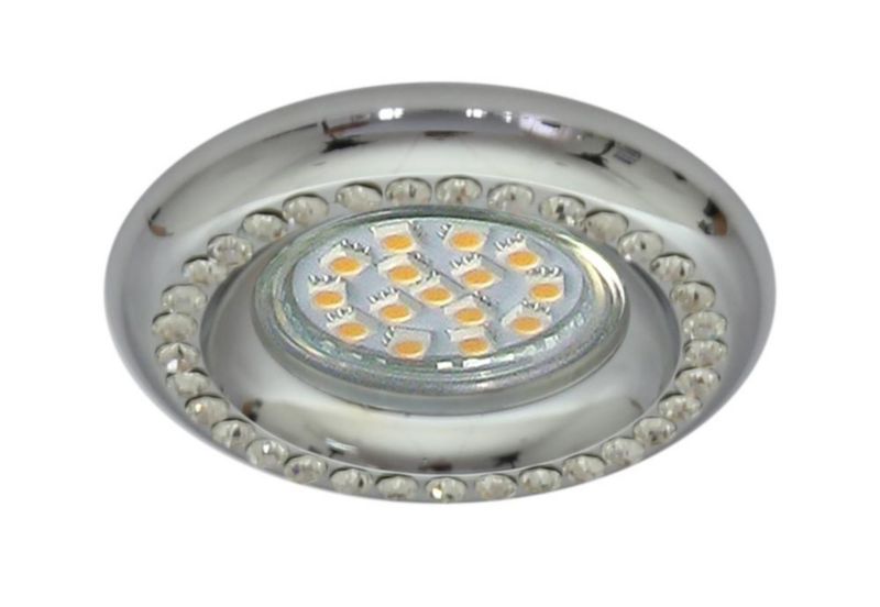 Oprawa wpuszczana kryształki ozdobne Candellux SOC-03 chromowana 1xGU10x50W IP20 wym:2,9x9x9cm - 1 szt.