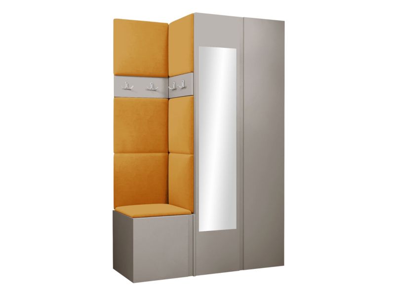 Garderoba MIRJAN 24 Orion XXVI kaszmir + żółty 1 kpl.