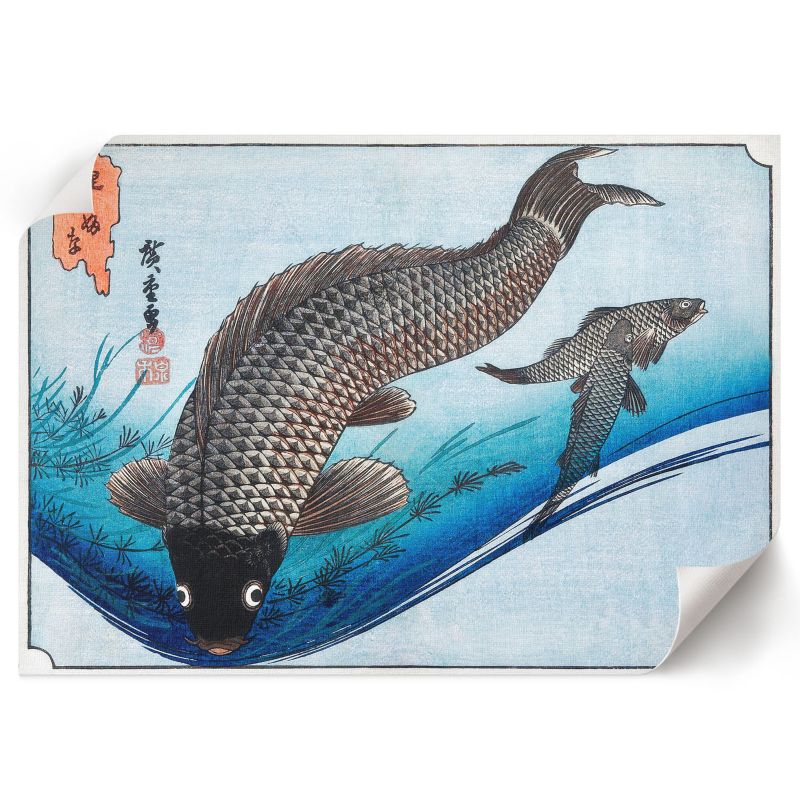 Plakat Ścienny ArtPrintCave 42x29,7 cm Karpie i karasie Utagawa Hiroshige 1 szt.