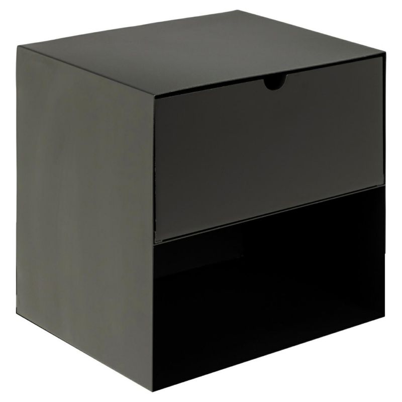 Szafka nocna Joliet Actona czarna z szufladą 30 x 25 x 30 cm 1 szt.