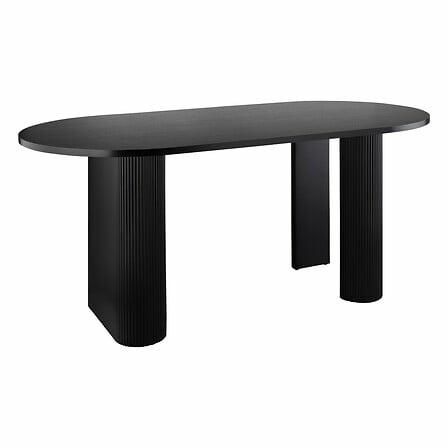 Stolik kawowy Olova ATMOSPHERA stolik owalny nowoczesny czarny do salonu 120x60 cm 1 szt.