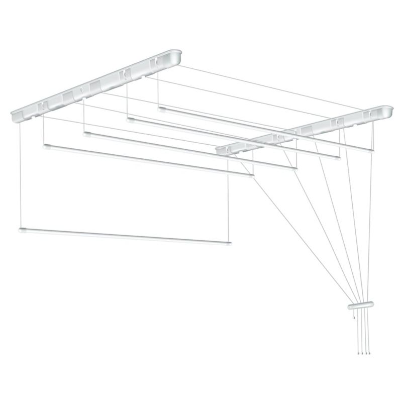 Suszarka do prania sufitowa Sepio 5 prętów 130 cm biała 1 szt.
