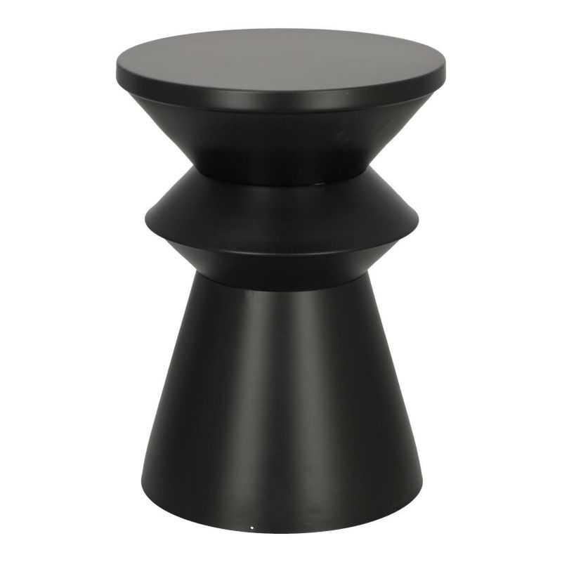 Stolik kawowy okrągły Sohan ATMOSPHERA metalowy czarny nowoczesny loftowy do salonu 36 cm 1 szt.