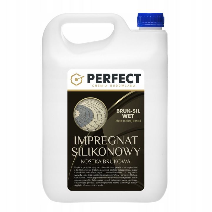 Impregnat silikonowy Perfect do kostki brukowej BRUK SIL WET 5 L- efekt mokrej kostki 1szt.