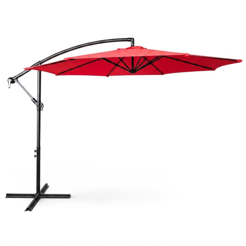 Parasol ogrodowy Aster ochrona UV w kolorze czerwonym waga 12,1 kg wymiary 300x300x245 cm 1 szt.