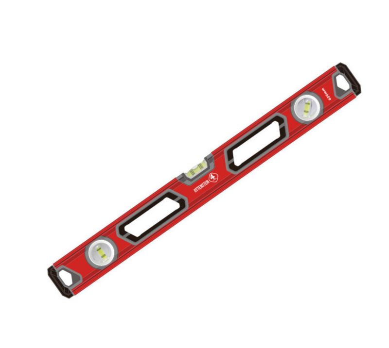 Poziomica aluminiowa magnetyczna 4PRO poziomnica 60cm 3 libelle uchwyty - 1 sztuka