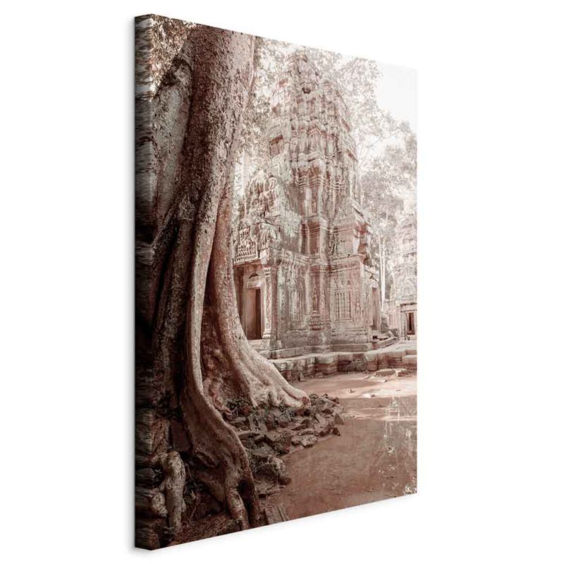 Obraz Artgeist Ruiny Angkor 80 x 120 cm flizelina 1 szt