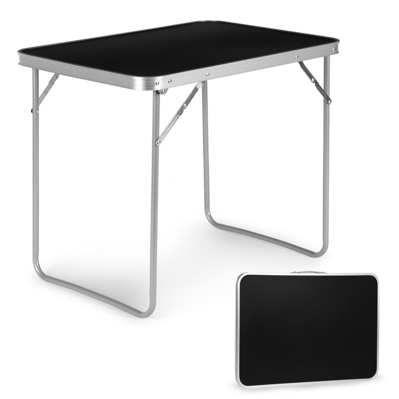 Stolik turystyczny MultiGarden stół piknikowy składany 80x60 cm czarny 1 szt.