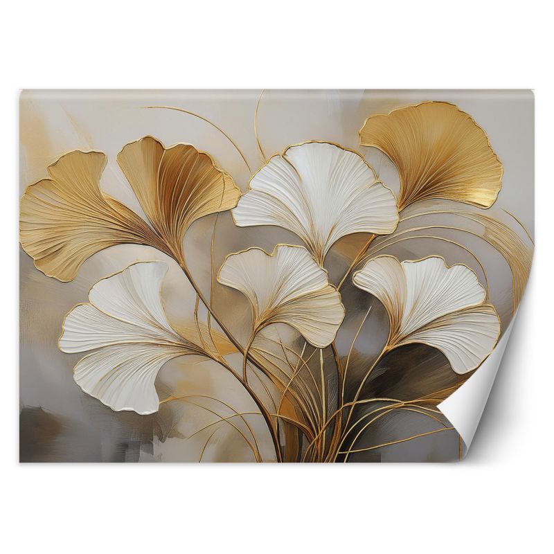 Fototapeta Feeby Liście Botanica Beżowy 300x210 1 szt